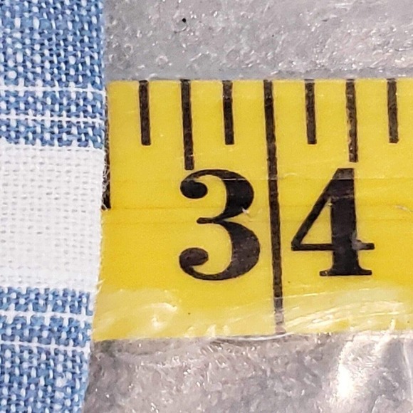 Catherines Womens Blazer Open Front Jacket Size 2X Linen Blend Blue White New - Picture 9 of 10